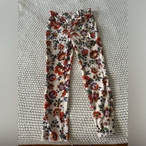 floral print Anthropologie pants